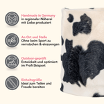 Printed Neckwarmer - Cow Spirit Fur mit Kuhflecken-Design, nahtlos, handgemacht, outdoor-getestet, Einheitsgröße; ideal für sportliche Aktivitäten und Alltag.