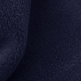 Eltern + Kind Bundle - Fleece Neckwarmer Midnight Blue mit weicher, leicht flauschiger Textur, Nahaufnahme des Stoffes.