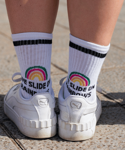 WESORA Crew-Socken mit Slogan für jedes Abenteuer der perfekte Begleiter