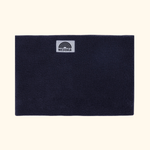 WESORA Midnight Blue Uni Neckwarmer in tiefem Blauschwarz, gefertigt aus doppellagigem Polar Fleece liegend